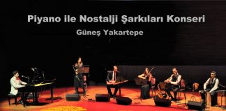 I Love You (Seni Seviyorum) Enstrumantal Eserini Piyanist Güneş Yakartepe Piyano ile Çaldı. Keman, Ney ve Ritim Sazları Ona Eşlik Etti Konser Adı: Piyano ile Nostalji Şarkıları Konseri. Konser Müzik Enstrümanları; Piyano Keman Ney Solist ve Darbuka (Vurmalı Ritim Sazları)